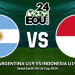 Indonesia vs Argentina 2-1 di Seoul Earth On Us Cup 2024