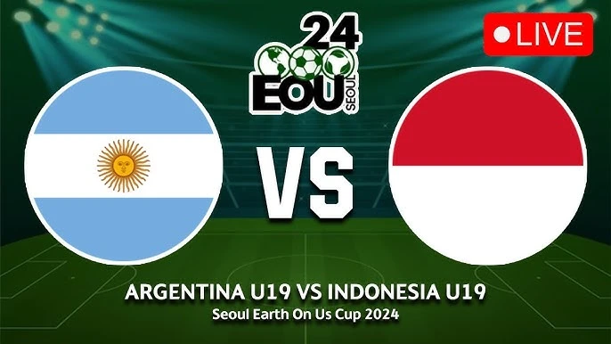 Indonesia vs Argentina 2-1 di Seoul Earth On Us Cup 2024